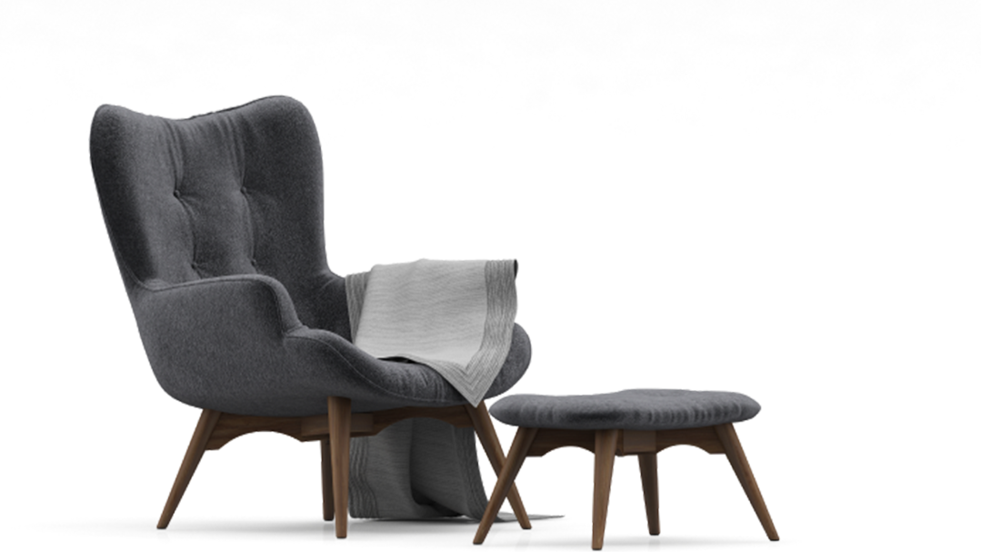 Siva Stolica Pored Sive Fotelje